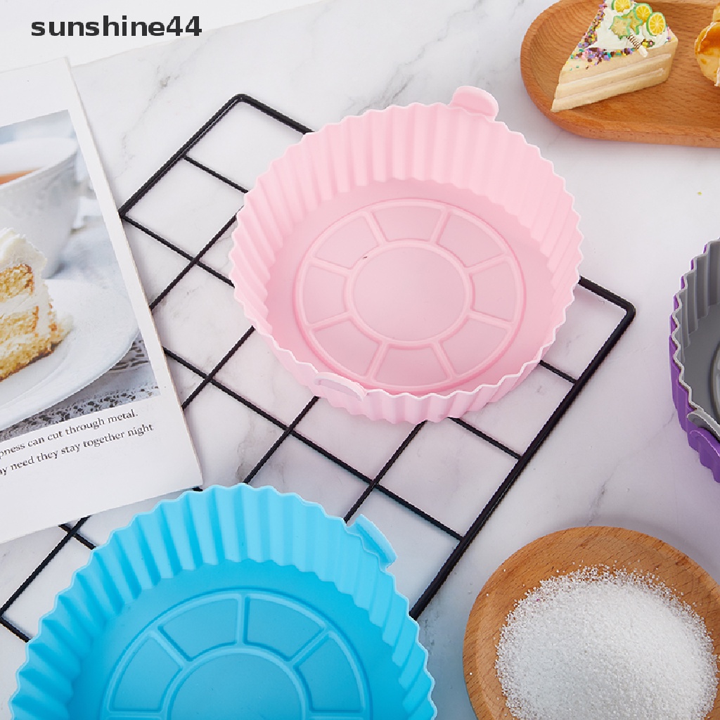 Sunshine Nampan Silikon Anti Lengket 16.5cm Untuk Air Fryer / Oven