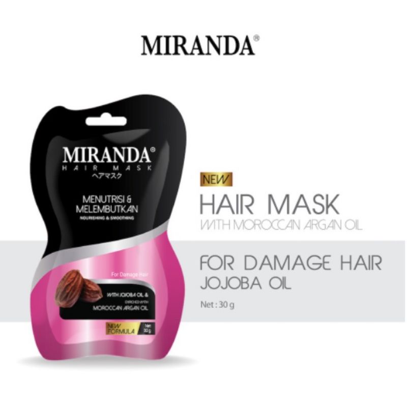 MIRANDA Hair Mask | Masker Rambut Sachet 30gr