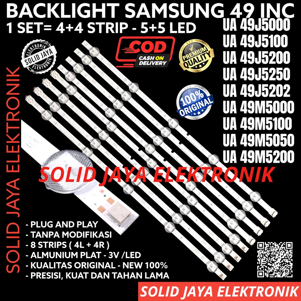 BACKLIGHT TV LED SAMSUNG 49 INC UA 49J5000 49J5100 49J5200 49J5250 49J5202 49M5000 49M5100 49M5050 49M5200 49J 49M LAMPU BL UA49J5000 UA49J5200 UA49J5250 UA49M5000 UA49M5050 UA49M5200 UA-49J5000 UA-49J5200 UA-49J5250 UA-49M5000 UA-49M5050 UA-49M5200