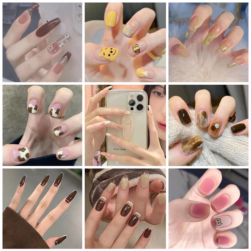 R281-r300 24pcs / Kotak Kuku Palsu Full Cover Untuk Nail Art