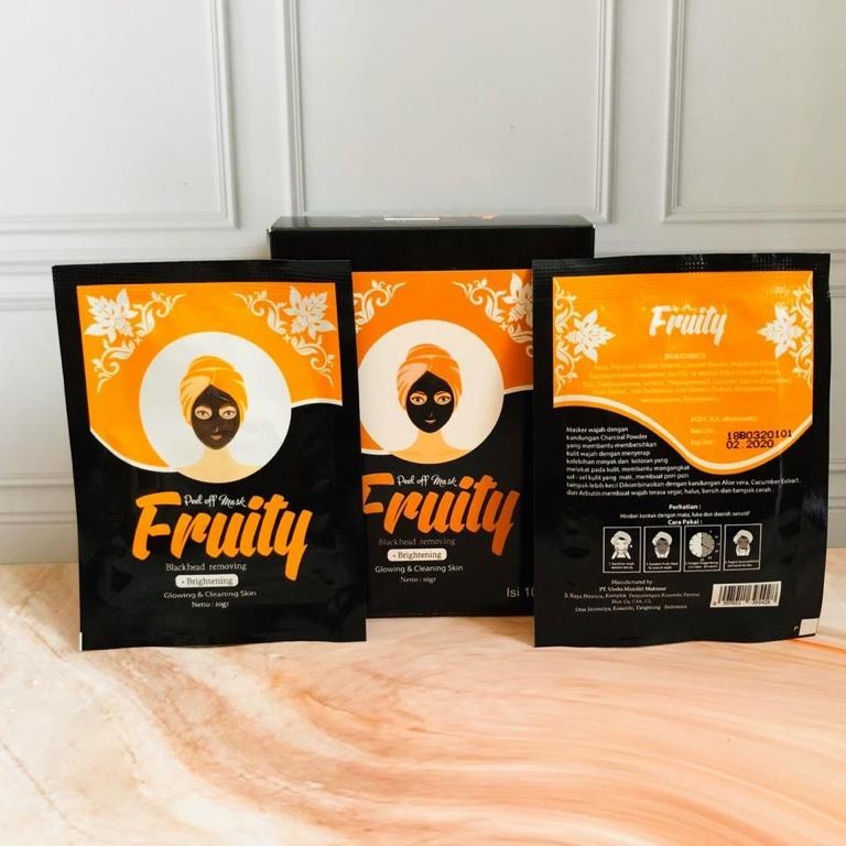 [ SASET ] Masker Naturgo Fruity Original BPOM Peel Off Mask Fruity