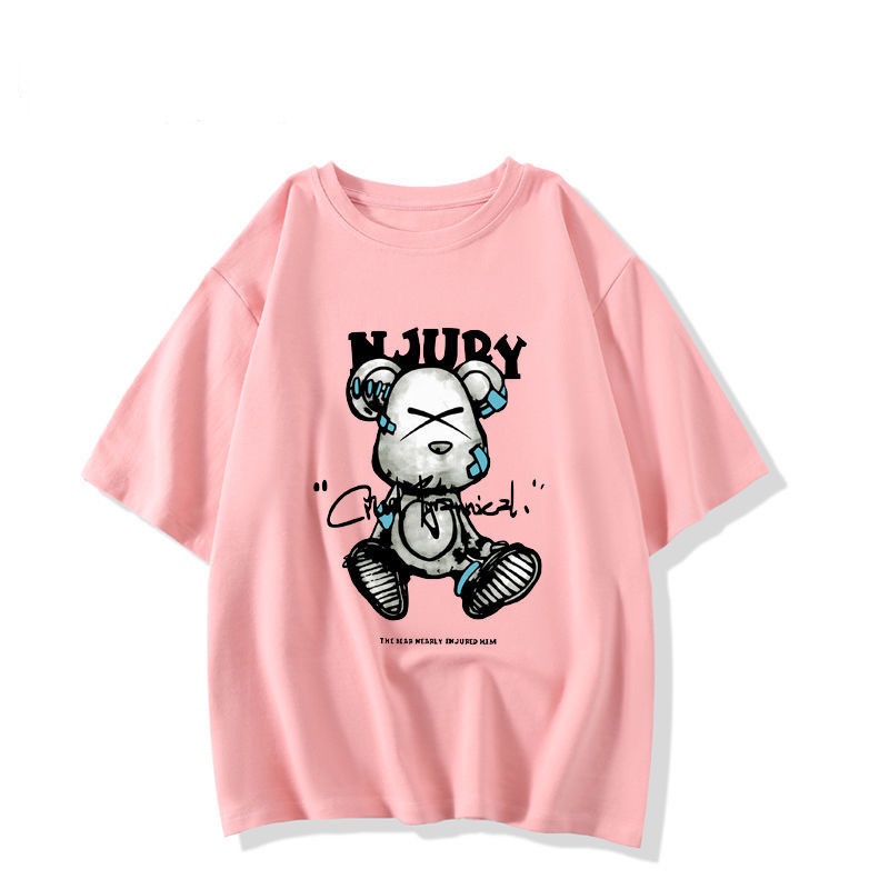 #Sisjuly# Katun Lengan PendekTWanita Longgar T-shirt2022Musim Panas Baru Tipis Jepang Manis Niche Top Wanita P