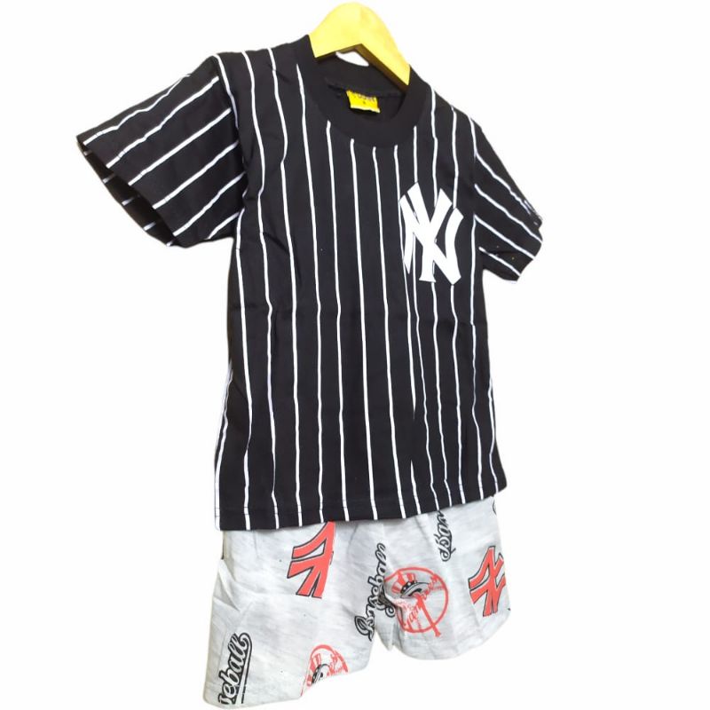 SaintQueen motif baseball NY 02//Stelan anak laki-laki terbaru motif Baseball Usia 1 tahun sampai 10