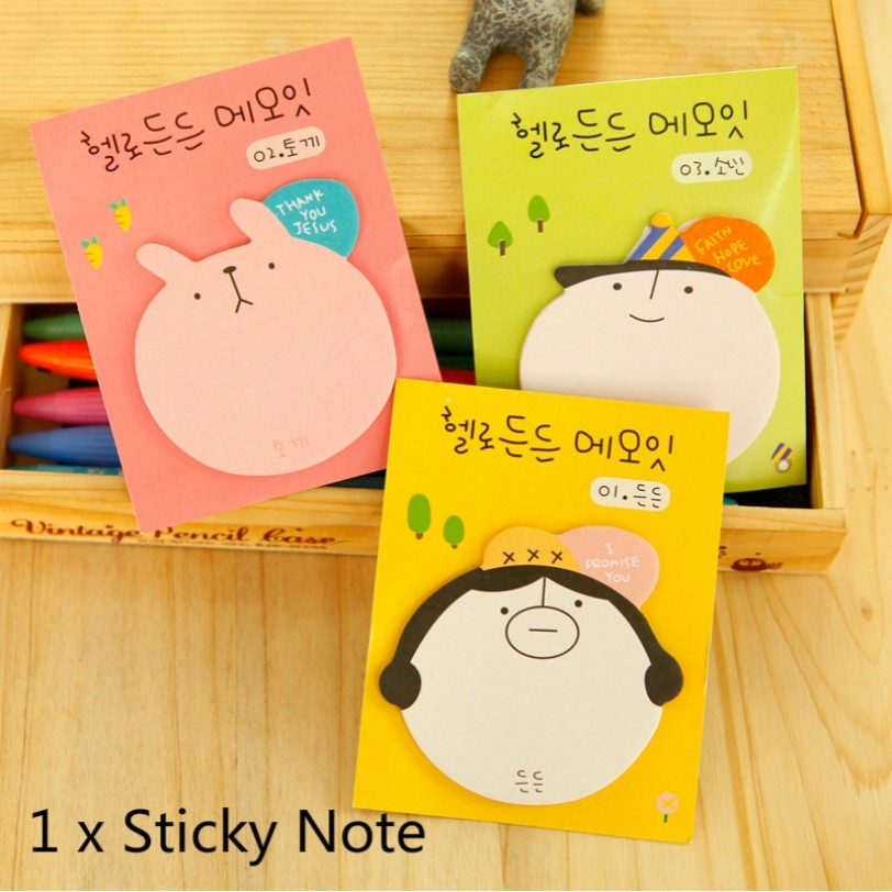 Sticky Notes Motif Kartun Untuk Sekolah