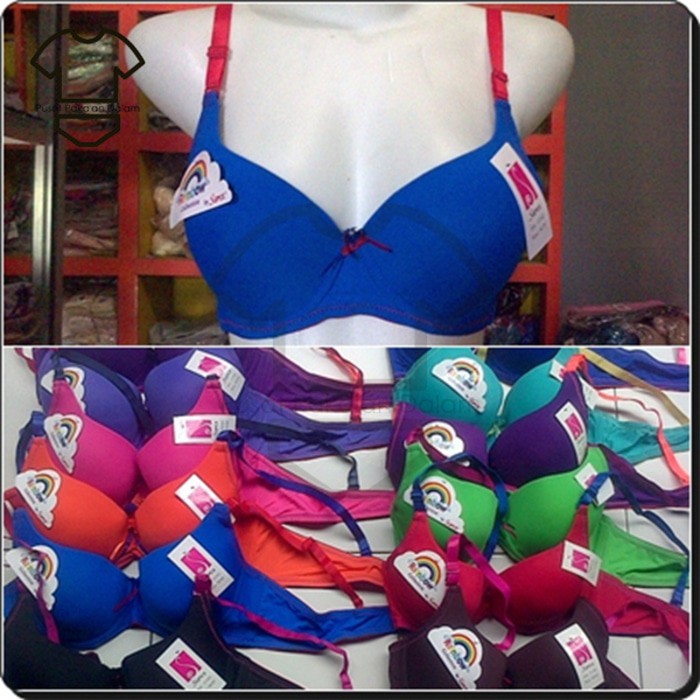 Bra SOREX 11102 RAINBOW | BH full cup kaos busa tebal