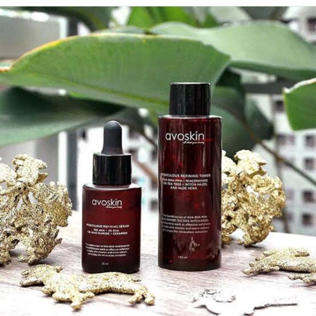 LOVAYAKU - avoskin miraculous refining SERIES /serum 30ml-Avoskin miraculous regining toner 100ml - 