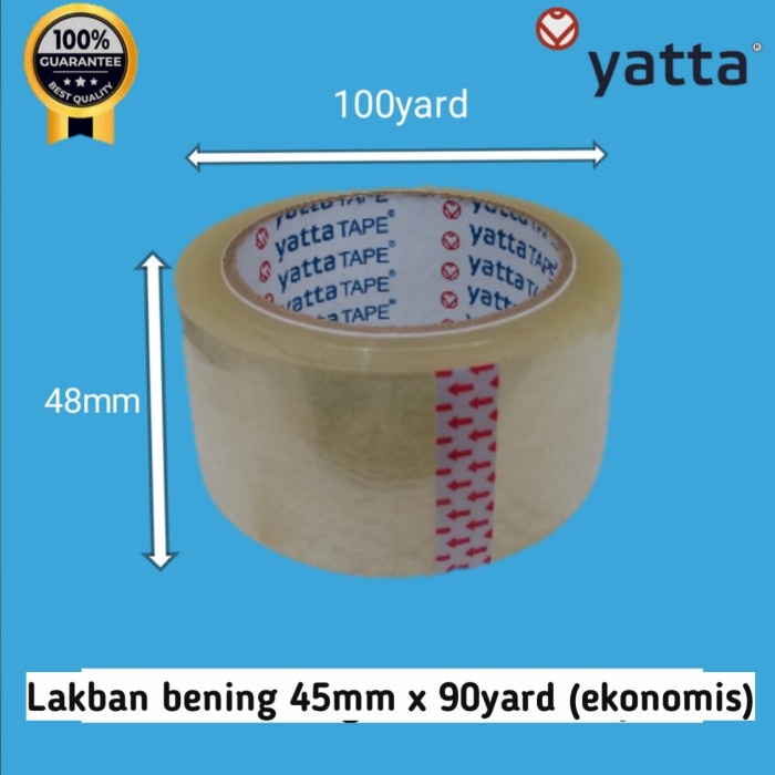 

Aman Lakban Yatta Tape/Merah/Bening 90 Yard Ekonomis (Slop @6 Roll) Promo