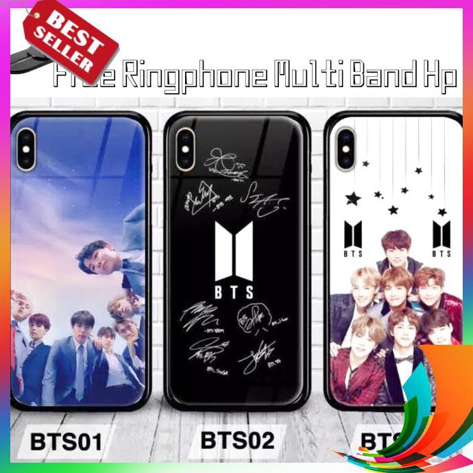 【TERBARU】 Premium Case Hp Glass Bts X Xiaomi Redmi Note 7 Pro