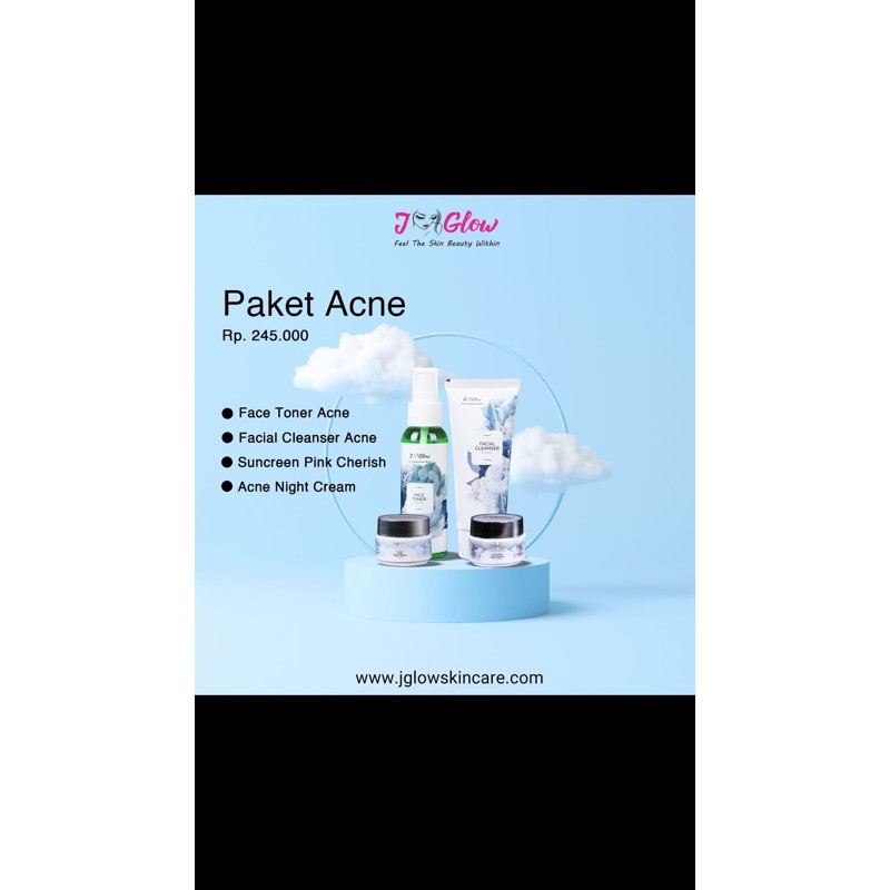 jglow paket acne dan paket sensitif
