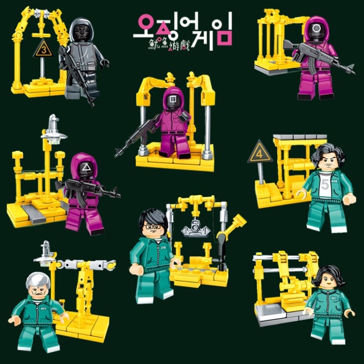 1 Pc Mainan Bricks Figure Karakter Squid Game