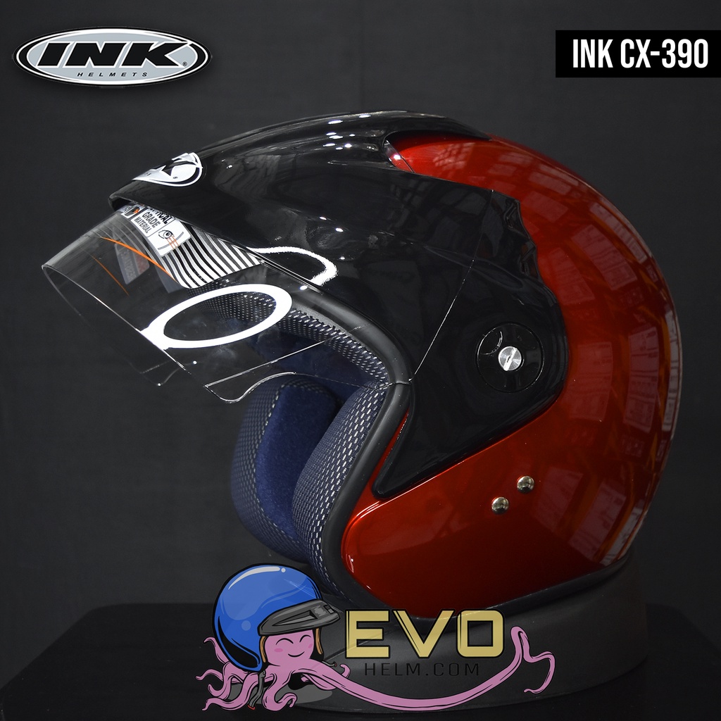 HELM INK CX 390 SOLID - RED MAROON