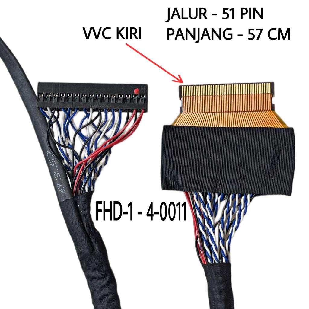 1 PCS KABEL PFC FHD - HD 51 PIN - 30 PIN VCC KIRI / KANAN