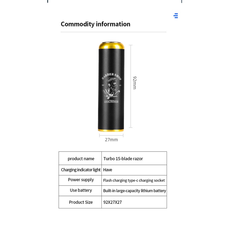 Alat Cukur Elektrik Portable Dengan Charger USB