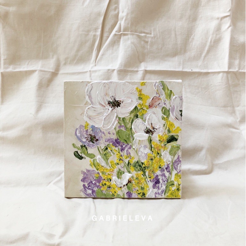 

Gabrieleva Studio | Ode au Printemps - Acrylic painting on canvas / lukisan kanvas / lukisan asli