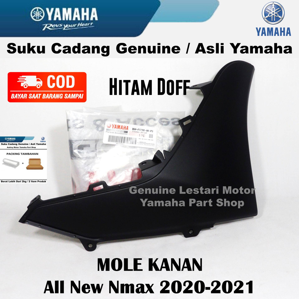 Jual Mole Cover Side Sayap Bawah Kanan Hitam Doff Motor All New Nmax N