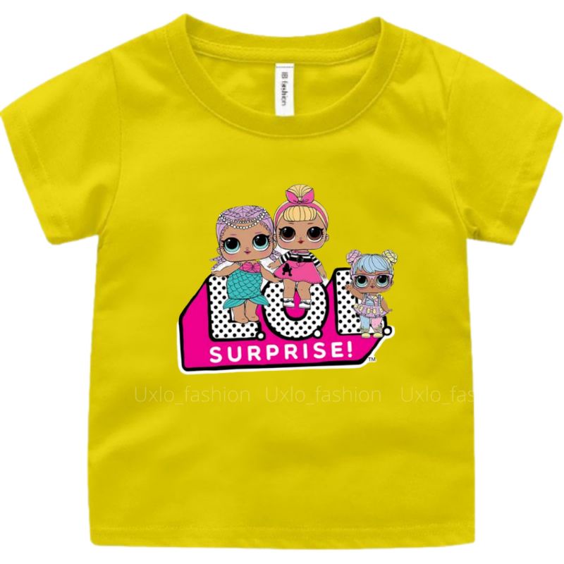 Kaos Anak Perempuan Lol Surprise Murah Umur 2 sampai 15 Tahun Uxlo Fashion