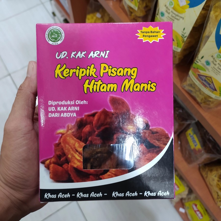 

keripik pisang hitam khas aceh