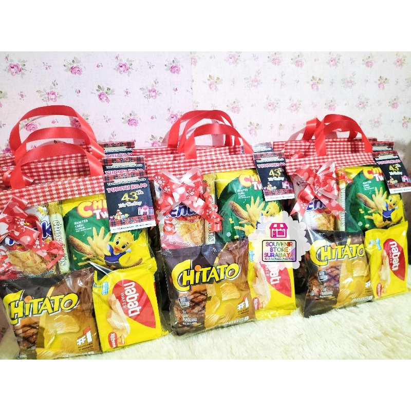 Snack Ulang Tahun Murah / Hampers Ultah anak / Snack Birthday / Goodiebag Snack / Snack Ultah Surabaya / Snack 10.000 / Snack Murah / Paket Ultah Snack / Snack Ultah Surabaya