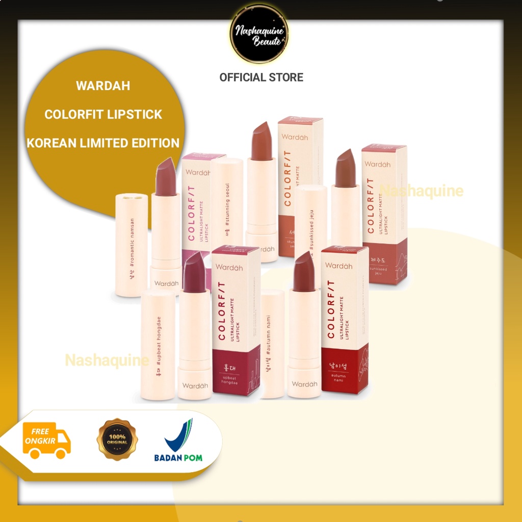 WARDAH Colorfit Ultralight Matte Lipstick - Korea Edition