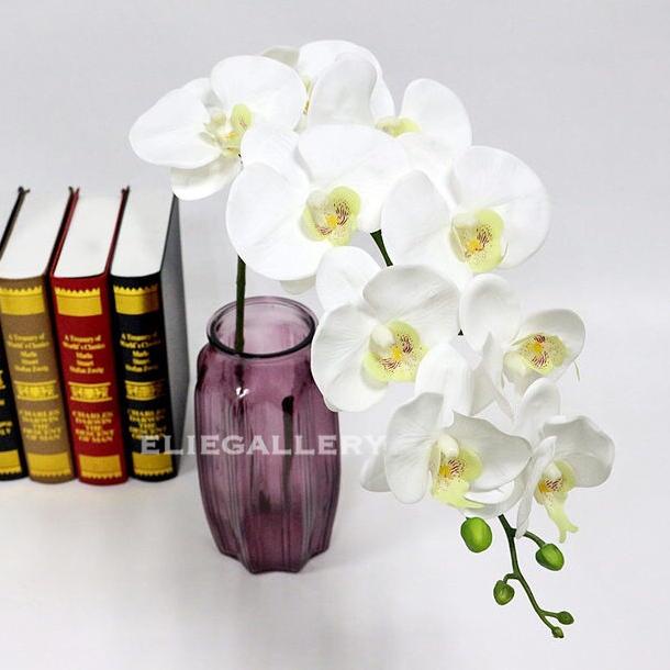 Bunga ANGGREK LATEX / ANGGREK BULAN PUTIH / Anggrek Artificial /Orchid