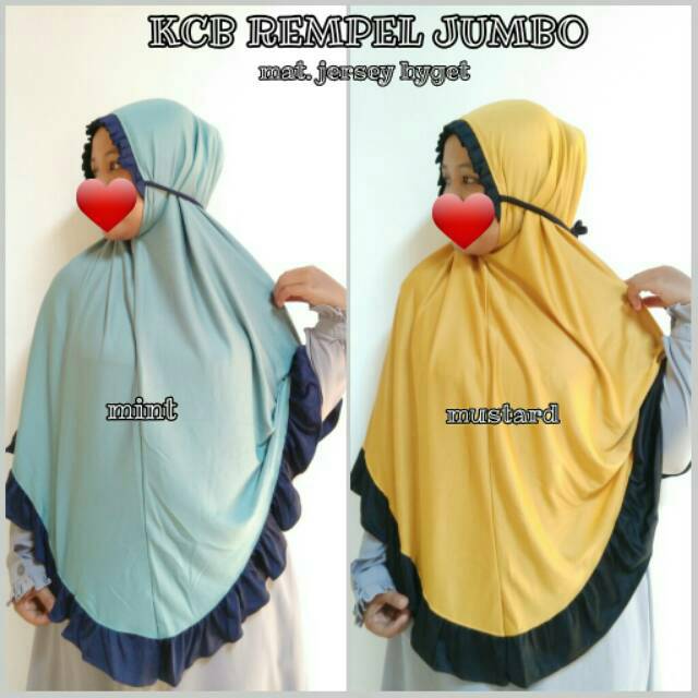 Jilbab Instan KCB Rempel Combi Jumbo Murah