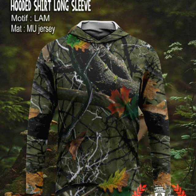 Hooded shirt long sleeve