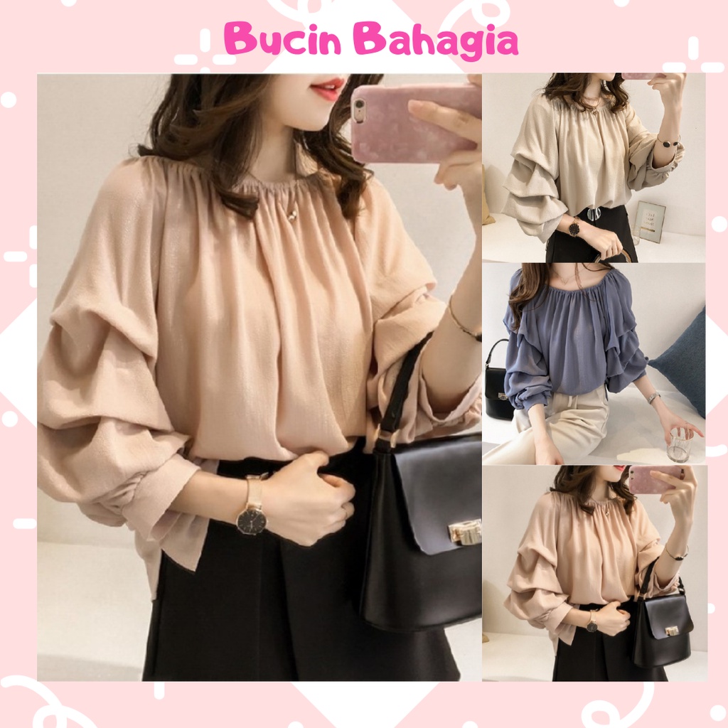 KEMEJA-BLOUSE WANITA KUALITAS PREMIUM BJ08-12