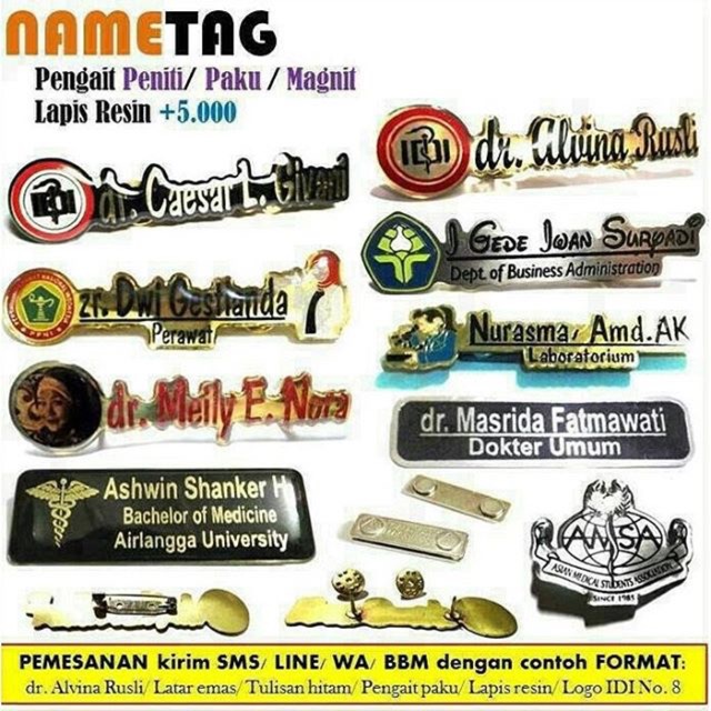  contoh  gambar  hiasan  untuk name  tag 