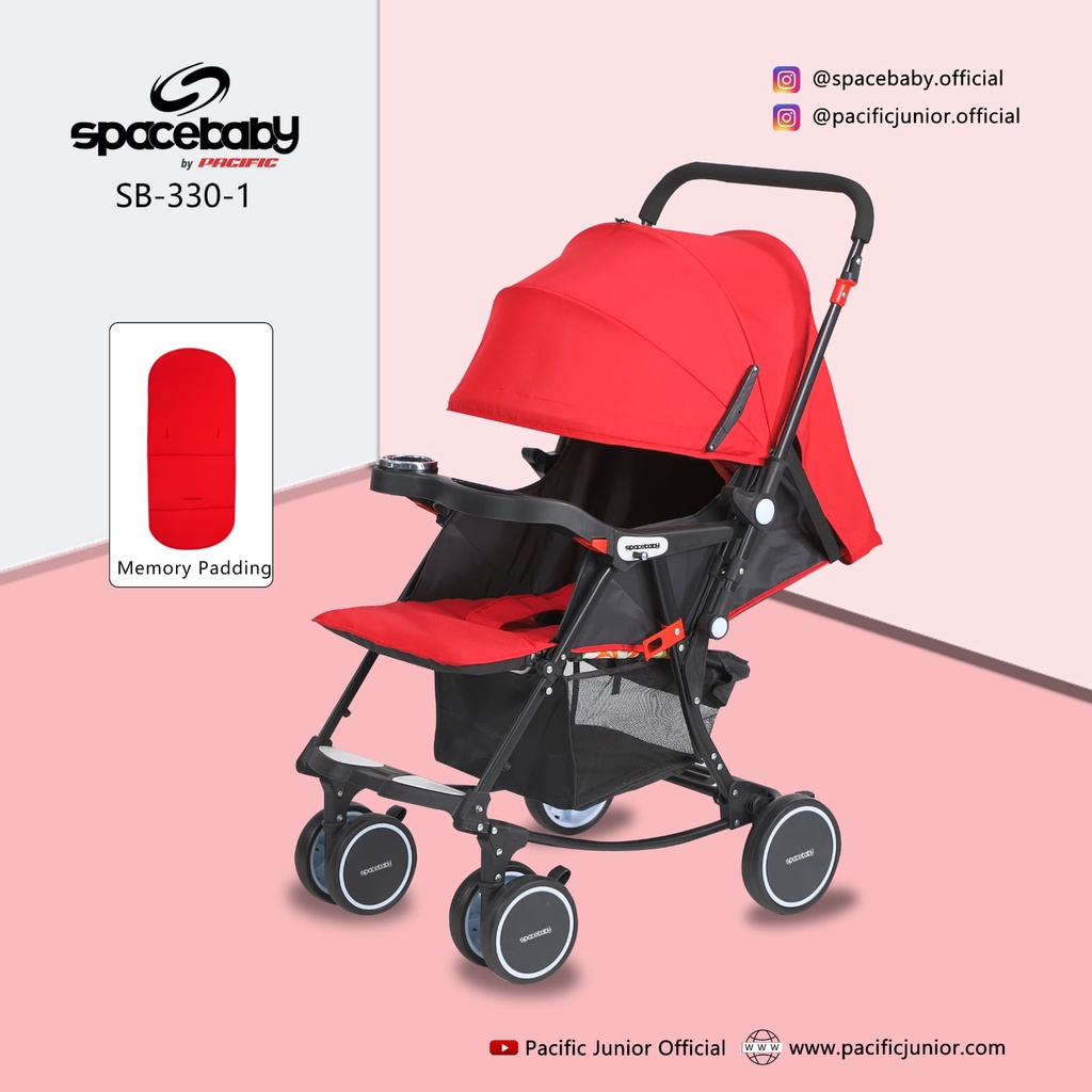 SPACEBABY Baby Stroller SB 330-1 SPACE BABY SB 330-1 Kereta Dorong Bayi Bisa Hadap Depan Belakang