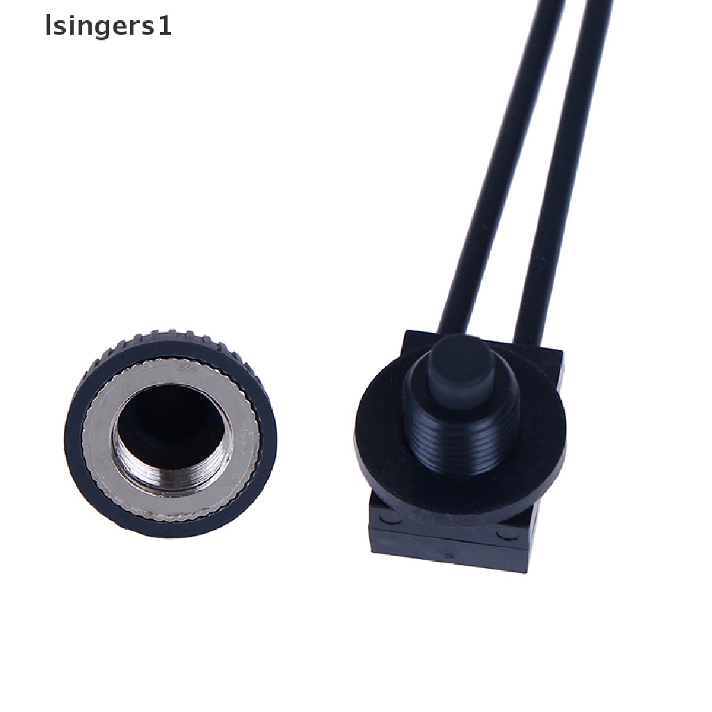 (lsingers1) Saklar Tombol Tekan on-off 220v Anti Air Dengan Kabel 4 &quot;Warna Hitam