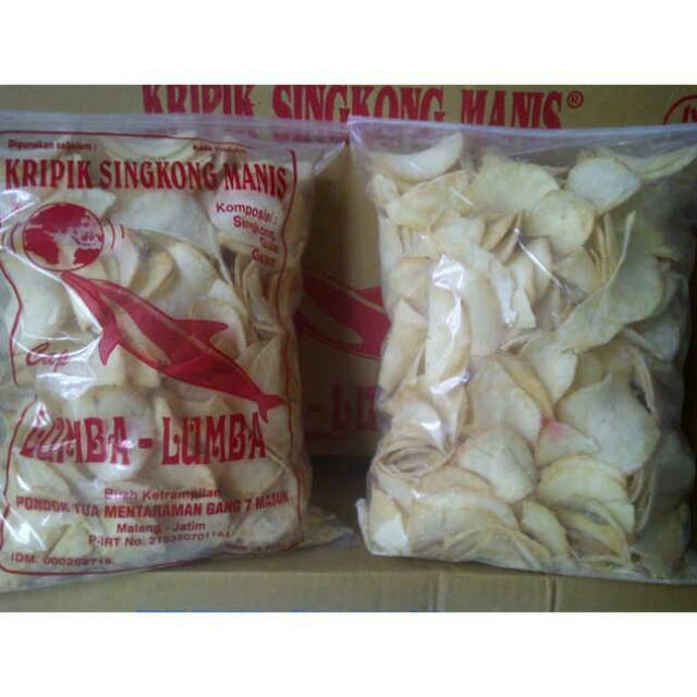 

Keripik singkong Cap lumba lumba 500g