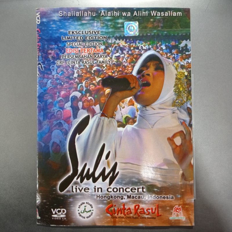 KASET VCD DVD ORIGINAL LAGU SULIS LIVE IN CONCERT