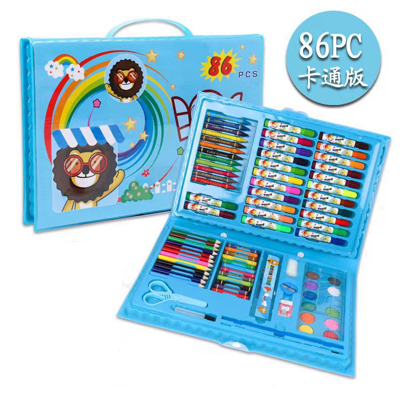 

Pensil Warna 86Pcs In 1 Crayon Anak Art Set Alat Lukis Menggambar Seni Kerajinan Anak