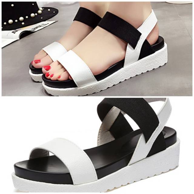 HAPPYSISTA SHW810 SANDAL WEDGES WANITA IMPORT BATAM GROSIR PREMIUM