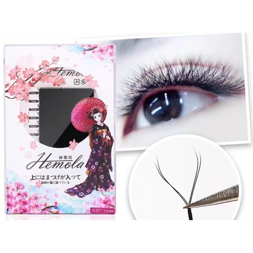 HEMOLA YY RUSSIAN VOLUME EYELASH EXTENSION/ HEMOLA YY BULUMATA TANAM/ BULU MATA EYELASH EXTENSION LEMBUT / BULUMATA RUSSIAN