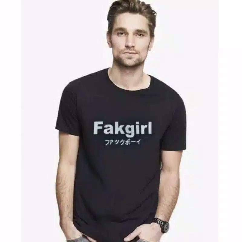 KAOS PRIA FAKGIRL JAPANESE STYLE / KAOS LAKI LAKI FAKBOY FAKGIRL TERLARIS