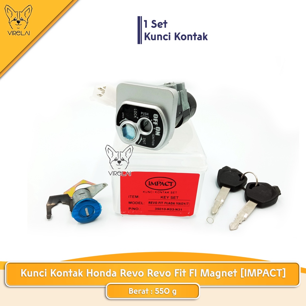 Kunci Kontak Honda Revo FIT / Revo FIT FI Magnet / Revo FIT FI Non Magnet [IMPACT]