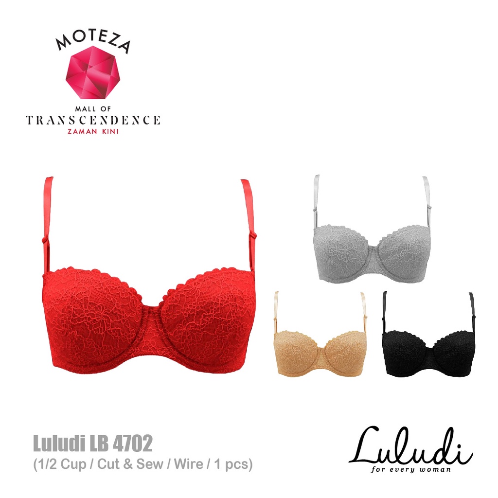 Luludi Missy Bra - LB 4702 - Half Cup - Cut &amp; Sew - Wire / Kawat