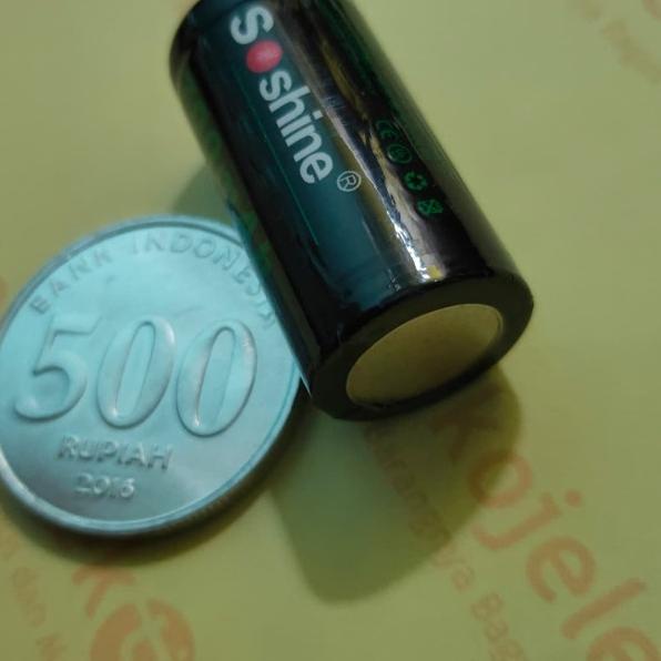 ➪ Soshine RCR123A CR123 16340 Li-ion 3.7v 700mAh Pin Top Non-Protected ☈