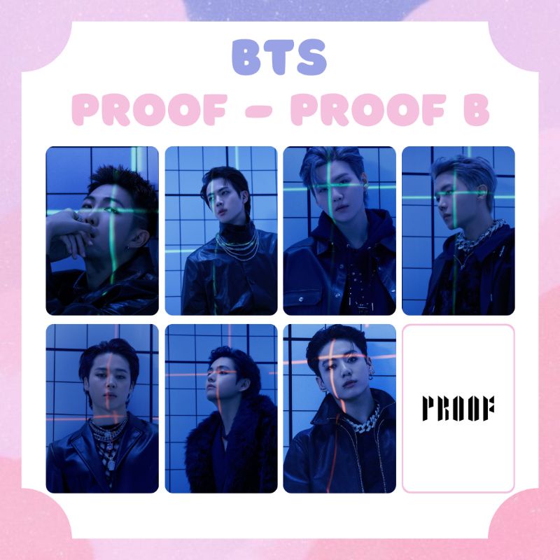 [BTS] PHOTOCARD BTS PROOF VER. NAMJOON JIN SUGA JHOPE JIMIN TAEHYUNG JIMIN ‼️ BACA DESKRIPSI ‼️