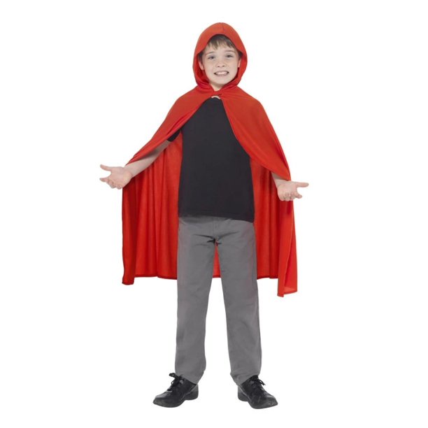 Jubah merah model baru penyihir red riding hood kostum