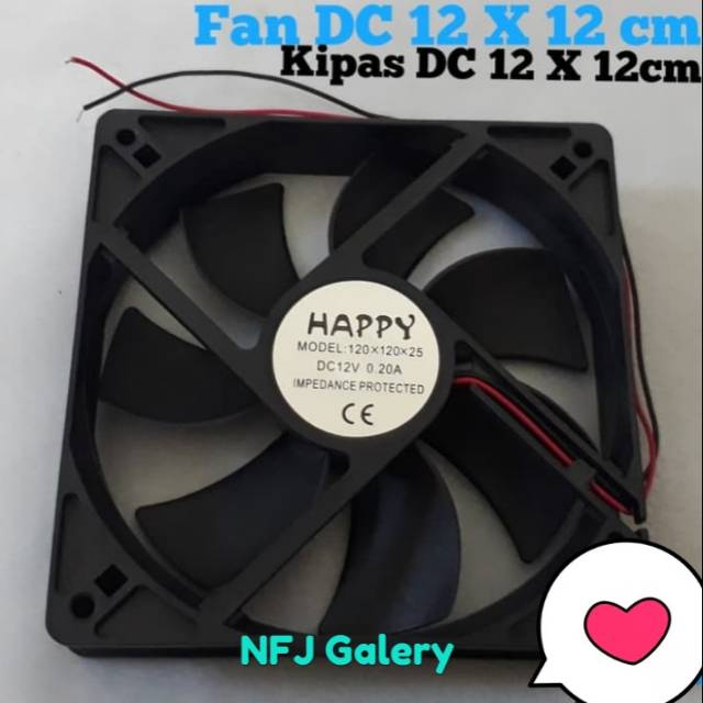 Kipas angin AC Fan DC 12 X 12 cm .... Kipas DC 12 X 12 cm Sparepart Elektronik