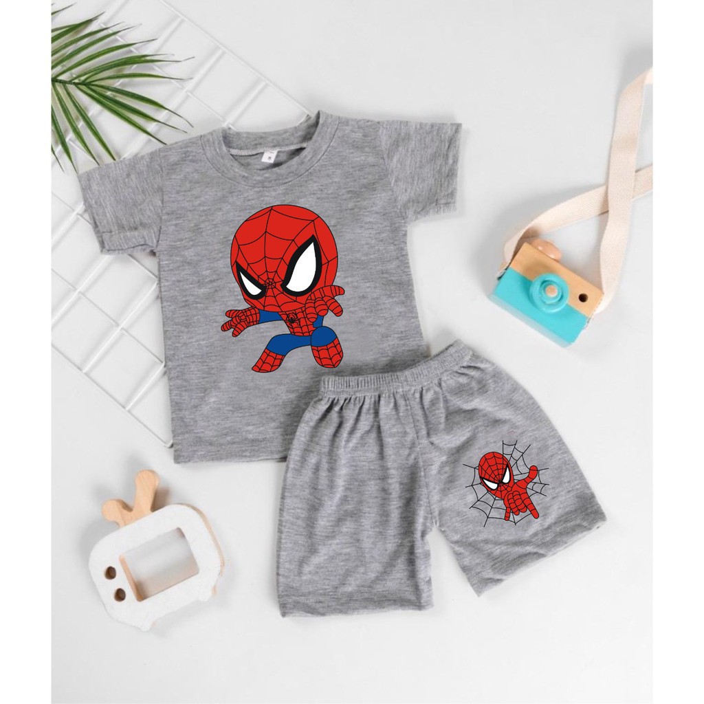 SETELAN ANAK KARAKTER / SET BAJU ANAK COWOK KARAKTER &quot;SUPERHEROES&quot;