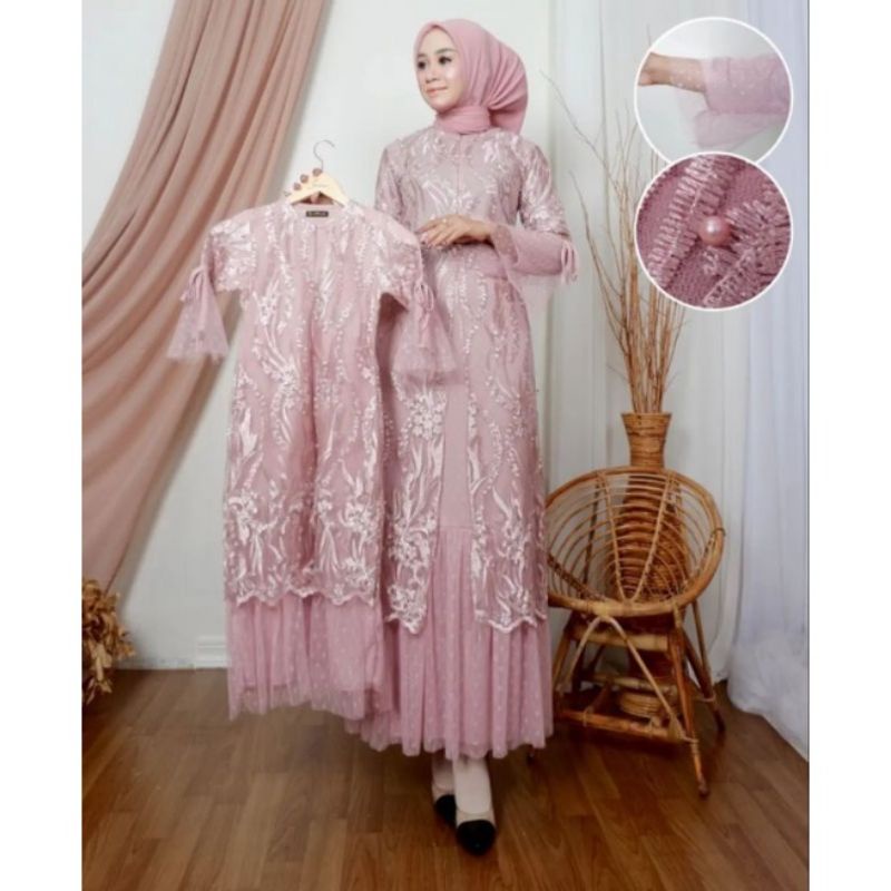 Gamis couple ibu dan anak//dress couple ibu anak//gamis anak modern//gamis anak perempuan//dress gamis muslim anak