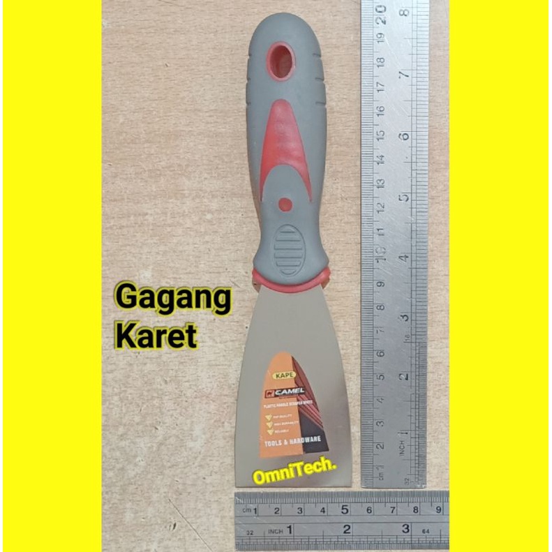 Kape Scrapper Skrap Kapi Dempul Cat Handle Gagang Karet Lebar 2" Inci 5cm