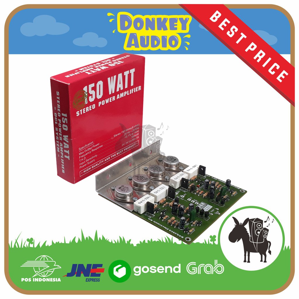 KIT OCL POWER WALET 150W AMPLIFIER STEREO OCL 75X2 BELL BGR