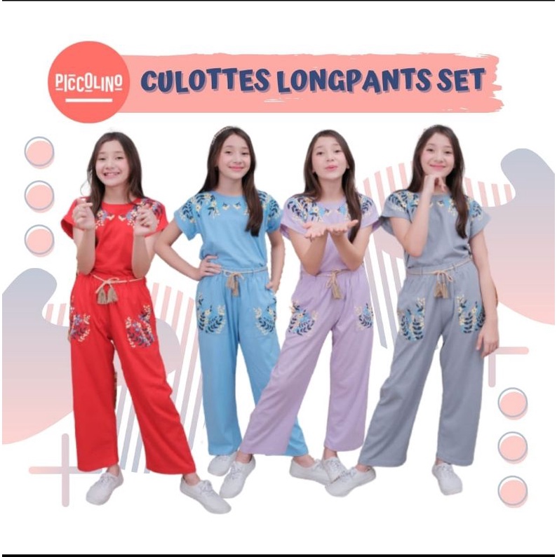 PICCOLINO - SET / CELANA PANJANG / KULOT / BAJU ANAK