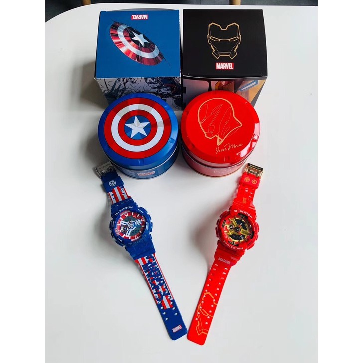 Jam Tangan Pria G-SHOCK GA110 DW5600 Waterproof Marvel Watch Avenger League Watch Men's Watches