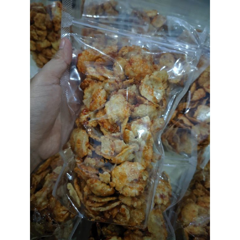 EMPING MELINJO PEDAS MANIS 200 gram / Emping asli Banten