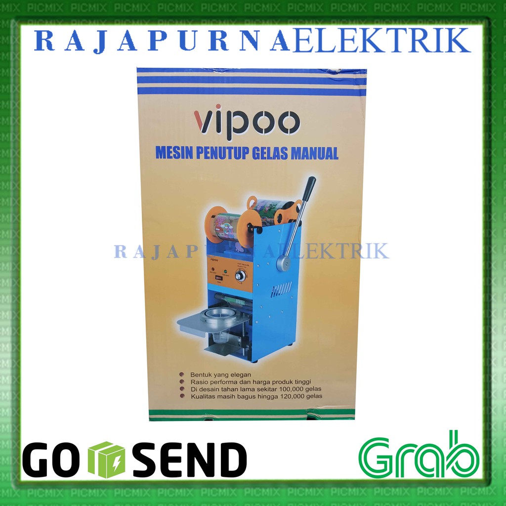 CUP SEALER MESIN PRESS GELAS VIPOO BAGUS &amp; ORIGINAL